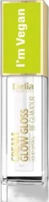 Obrázek produktu pro Delia, krémový lesk Be Glamour, I'm Vegan, zvětšující lesk na rty, 100 Totally Crystal, 5ml