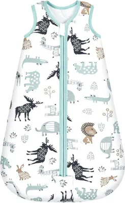 Produktbild von Famanu Schlafsack Baby blau mit Tiermotiven - 12-18 Monate