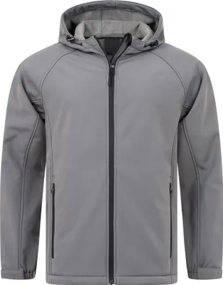 Produktbild von Mivaro Herren Softshelljacke mit Kapuze in Grau - Arbeitsjacke, wasserdicht & winddicht, atmungsaktiv, Regular Fit, Größen S bis 5XL