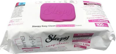 Produktbild von Sleepy Easy Clean Oberflächenreinigungstücher - Pink (100 Tücher)