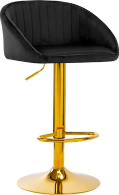 Produktbild von Kosmetik-Barstuhl QS-B16G VELVET BLACK