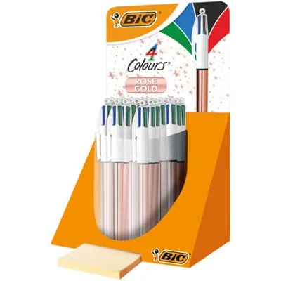 Immagine prodotto di Biro a quattro colori 4 Colori oro rosa BIC 951736 in esposizione