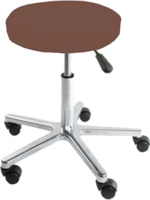 Produktbild von Hockerbezug rund : Farbe Frottee - Braun, Größe - Ø 35-40 cm