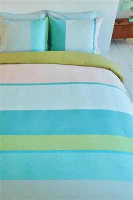 Produktbild von beddinghouse Renforcé Bettwäsche 2 teilig Bettbezug 155 x 220 cm Kopfkissenbezug 80 x 80 cm Colorful 179847 Meeresgrün