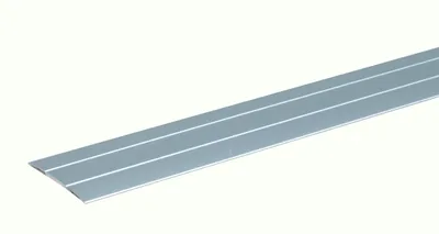 Immagine prodotto di Alberts 484491 Profilo di transizione, autoadesivo, con due scanalature, alluminio, anodizzato argento, 900 x 37,8 mm