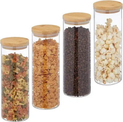 Immagine prodotto di 4 pezzi Barattoli conservazione 1600 ml