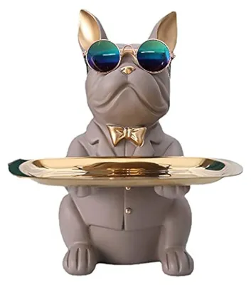 Image de Figurine de bulldog multifonctionnelle, idéale comme objet de décoration et comme boîte de rangement