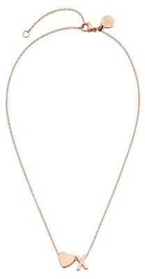 Produktbild von Purelei Kette mit Buchstaben (X/Roségold) Damen Halskette aus Edelstahl