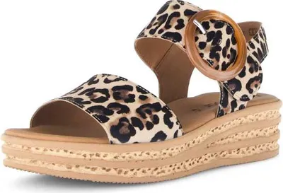 Produktbild von Gabor Comfort Plateau Sandalen - Natur Leder : 41 : Normal Größe: 41 Weite: Normal