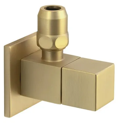 Produktbild von Sapho Eckventil mit Nuss, Quadratisch, 1/2"x 3/8", Gold matt