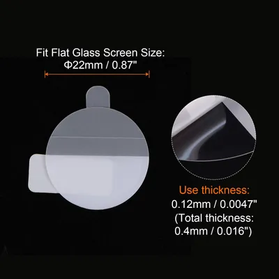 Produktbild von 3 Stš¹ck Uhrenglas Displayschutzfolien 22mm HD High Definition Anti-Kratz Wasserdicht Ultra-Dš¹nn TPU Universal Smartwatch Bildschirmschutzfolie mit Tuch Aufkleber Schaber