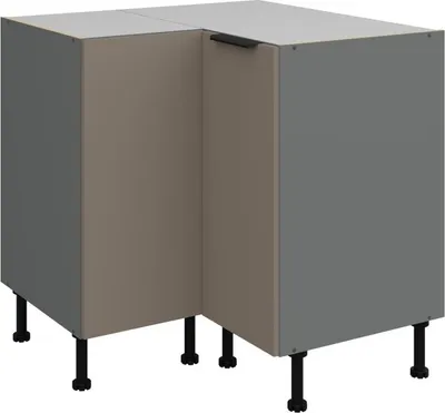 Produktbild von Unterschrank LUNARA – 90 x 90 cm, Dunkelbeige/Anthrazit