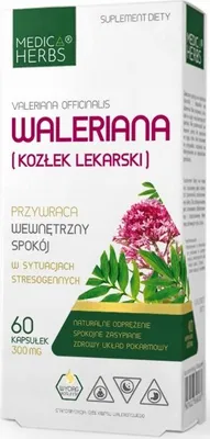 Imagen del producto de Medica Herbs, Valeriana, 60 cápsulas