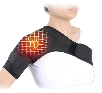 Obrázek produktu pro Masážní přístroj na ramena, nastavitelná vyhřívací funkce, přenosný design, A