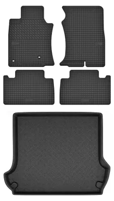 Obrázok produktu pre Gumové autokoberce SolidTread + vaňa kufra pre: Toyota Land Cruiser J120 2002-2009 SUV 5 ks