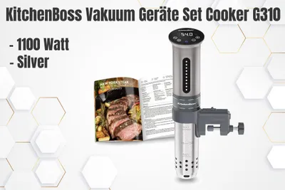 Image de KitchenBoss appareil sous vide Cooker G310, argent