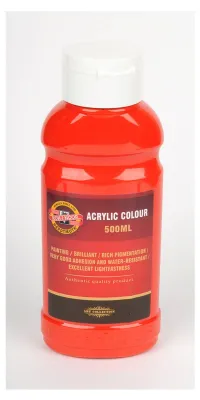 Produktbild von Acrylfarbe  500ml Tube  -  Light Red / 0300  -