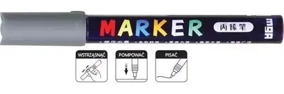 Produktbild von Acrylmarker 1-2mm grau (6 Stück) M&G