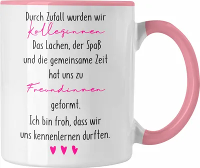 Produktbild von Trendation - Kollegin Tasse Geschenk Beste Arbeitskollegin Geschenkidee Abschied Abschiedsgeschenk Kolleginnen (Rosa)