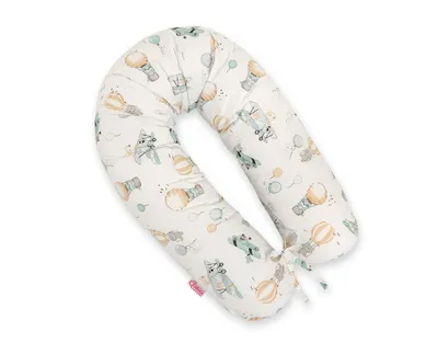 Image de Bobono Coussin de Grossesse Longer Ergonomique Support Bleu 170 cm Coton
