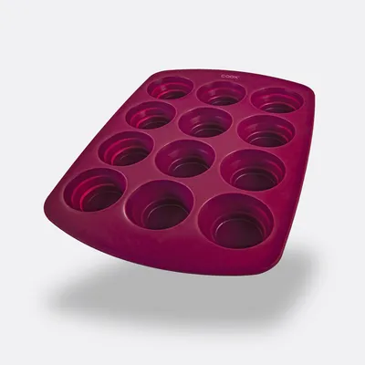 Produktbild von coox MUFFINFORM 12er in dunkelrot