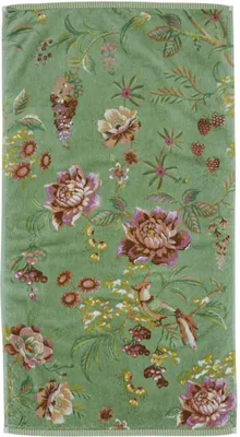 Produktbild von Pip Studio Handtuch Secret Garden Farbe Green Größe 55x100