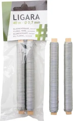 Produktbild von Ligara Blumendraht Bindedraht verzinkt 40m 2 Stück