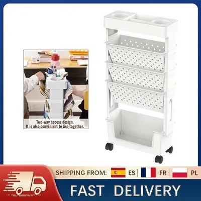 Immagine prodotto di Scaffale girevole a 5 ripiani in ABS