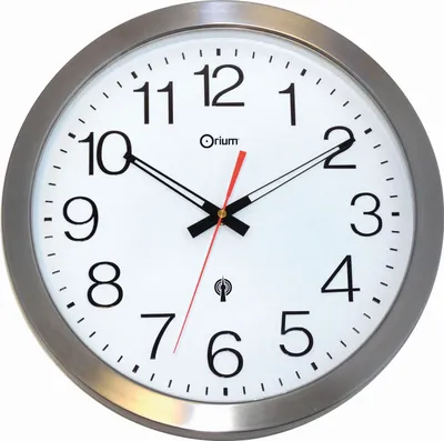 Produktbild von Wanduhr wasserdicht funkgesteuert Edelstahl Durchmesser 35 cm.