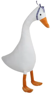 Image de Jouet en peluche pour enfants : adorable animal tout doux, jolie oie en peluche, décoration, cadeau d'anniversaire, 80 cm