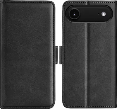 Produktbild von Mobigear Slim Magnet iPhone Air Hülle Klapphülle Geldbörse - Schwarz