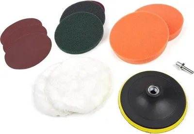 Produktbild von 125 mm 12-teiliges Polier- und Schleifset mit M14 und 6 mm