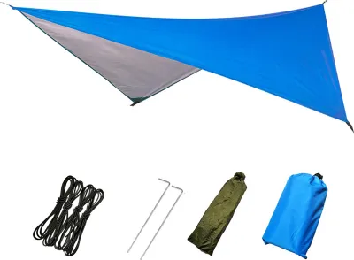 Produktbild von Zelt wasserdichte leichte Polyester-Regenfliegen-Hängematten-Plane zum Wandern – Blau