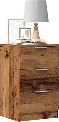 Obrázok produktu pre vidaXL Nočný stolík vzhľad starého dreva 40x36x65 cm materiál na báze dreva
