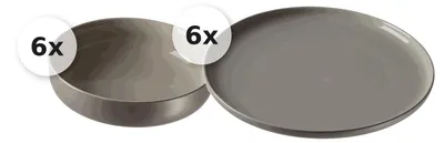 Produktbild von Tafelservice 12 tlg. Jasper taupe