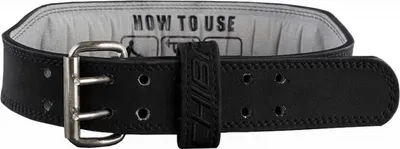 Produktbild von Chiba Gloves Ledergürtel, Gewichthebegürtel, Erwachsener, Unisex, Schwarz, Leder, Mechanisches Befestigungselement