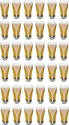 Produktbild von 36 x Bierglas Getränkeglas Glas 300 ml spülmaschinenfest Ø 6,5 x 15 cm Höhe