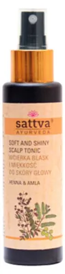 WCIERKA DO SKÓRY GŁOWY BLASK I MIĘKKOŚĆ HENNA I AMLA 100 ml - SATTVA (AYURVEDA)