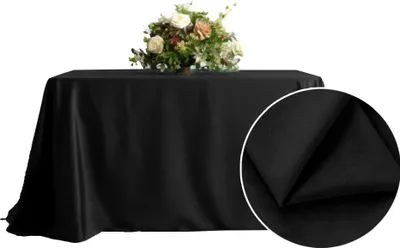 Obrázok produktu pre Obrus MATT VELVET čierny na stôl 230x230cm