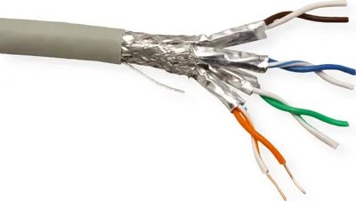 Productafbeelding van ROLINE S/FTP-kabel, Cat.6A (klasse EA), LSOH, massief adere, 100 meter