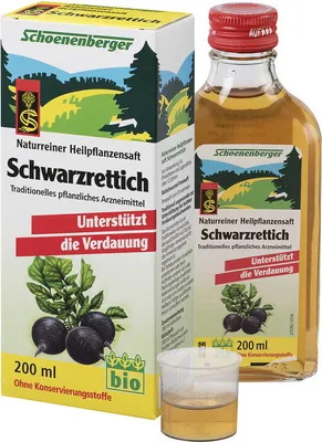 Produktbild von Schoenenberger Naturreiner Heilpflanzensaft Schwarzrettich 200 ml