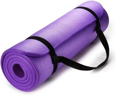 Produktbild von Famanu Yogamat Antirutsch mit Tragegurt - Dicke und komfortable TPE-Matte für Sport und Fitness