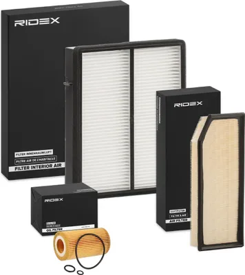 Produktbild von RIDEX Filterset Inspektionspaket Filtersatz passend für MERCEDES-BENZ M-Klasse (W163)