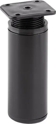 Produktbild von FA010 100 mm verstellbarer Möbelfuß, Mattschwarz