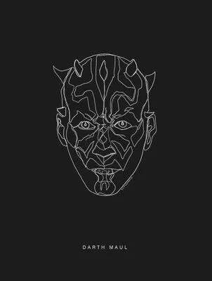 Produktbild von Poster Star Wars Lines Dark Side Maul 30x40 cm