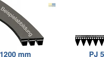 Produktbild von Europart Keilrippenriemen wie Electrolux 678122399/2 1200PJ5 für Waschmaschine