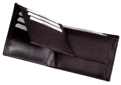 Produktbild von Geldbörse Querformat 12x9cm schwarz