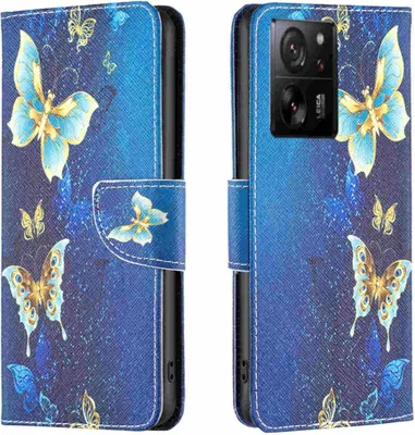Produktbild von Für Xiaomi 13T / 13T Pro Kunst-Leder Book Handy Tasche Motiv 2 Hülle Etuis Case