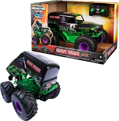 Productafbeelding van Monster Jam - Smash 'n Bash Grave Digger (schaal 1:15)