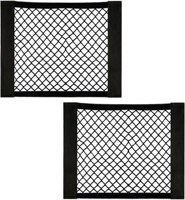 Produktbild von Famanu Set von 2 universellen Auto-Gepäcknetzen – Elastisches Nylon Kofferraumnetz – 30 x 25 cm – Inklusive Aufbewahrungstasche